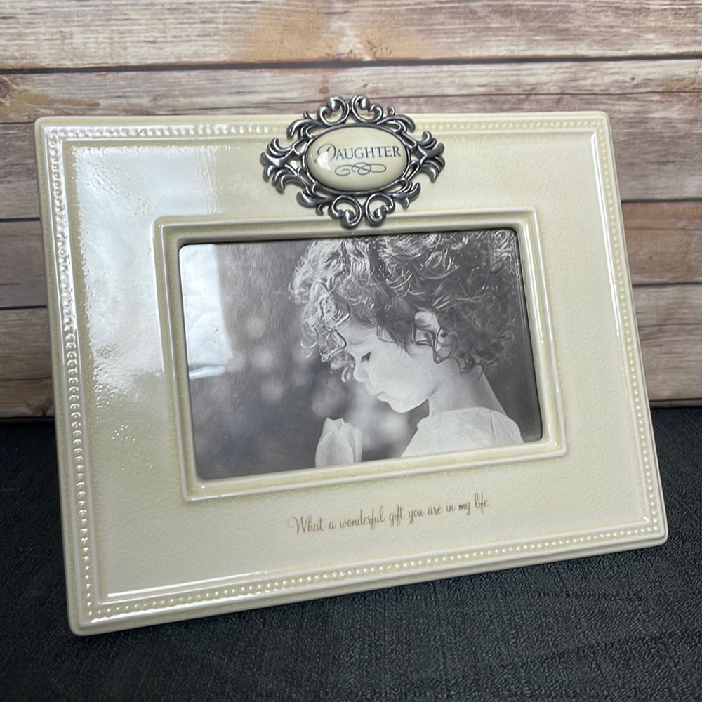 “Please See Description” Daughter Heavy Duty Picture Frame, Holds 4x6 Photo